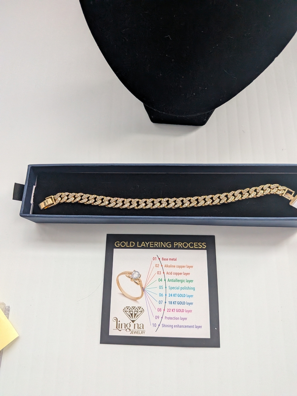 Gold-Tone Cuban Link Bracelet - Gold